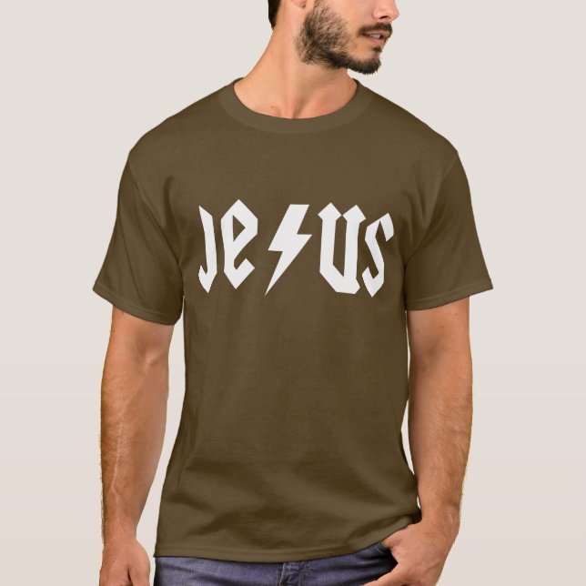 ACDC Jesus T Shirt (Framsida)