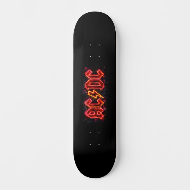 ACDC-logotyp konst Mini Skateboard Bräda 18,5 Cm (Framsida)