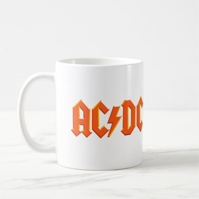 ACDC-musikband Kaffemugg (Vänster)