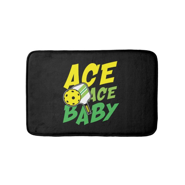 Ace ace baby för en Pickleball-spelare Badrumsmatta (Framsidan)