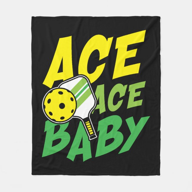 Ace ace baby för en Pickleball-spelare Fleecefilt (Framsidan)