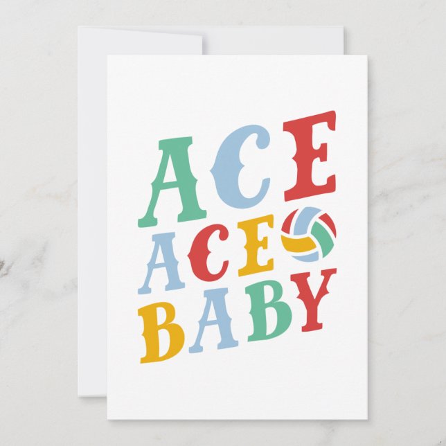 Ace Ace Baby Tack Kort (Framsida)