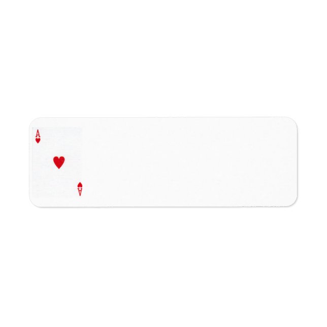 "Ace"-Adressetiketter Returadress Etikett (Framsidan)