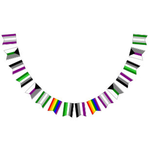 Ace/Aro Bunting Flaggor