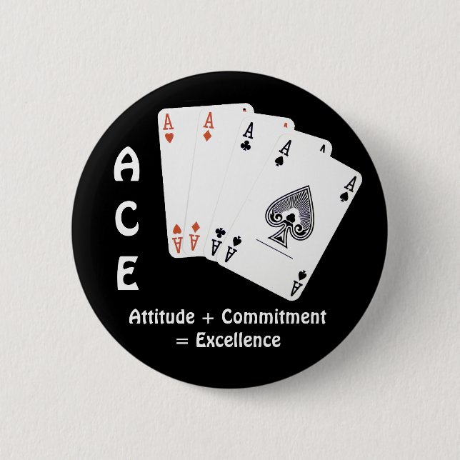 ACE Attityd + Engagemang = Excellens Knapp (Framsida)