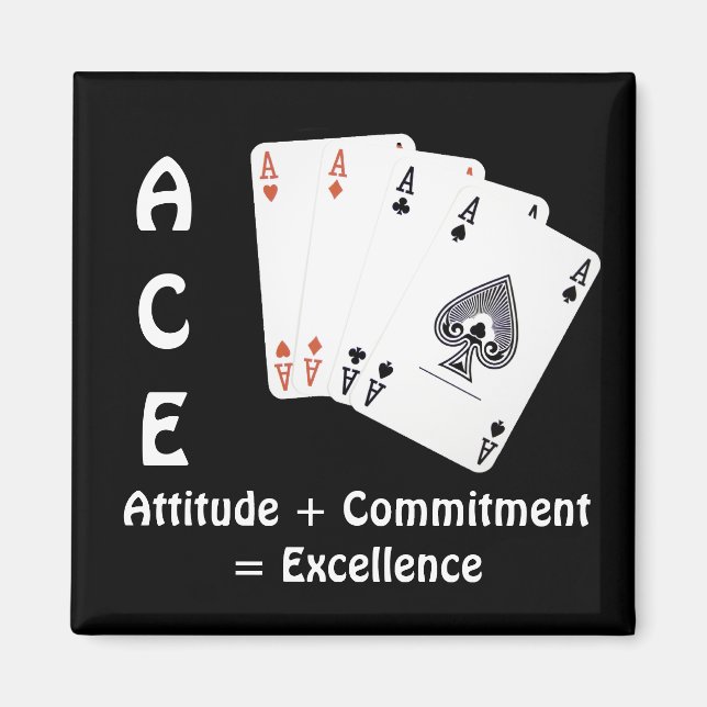 ACE Attityd + Engagemang = Excellens Magnet (Framsidan)