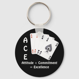 ACE Attityd + Engagemang = Excellens Nyckelring