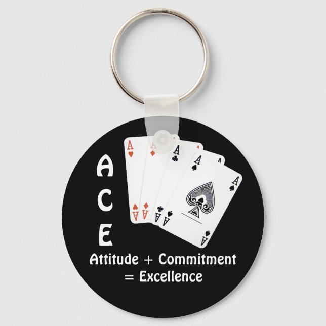 ACE Attityd + Engagemang = Excellens Nyckelring (Framsida)