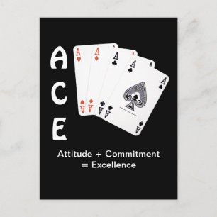 ACE Attityd + Engagemang = Excellens Vykort
