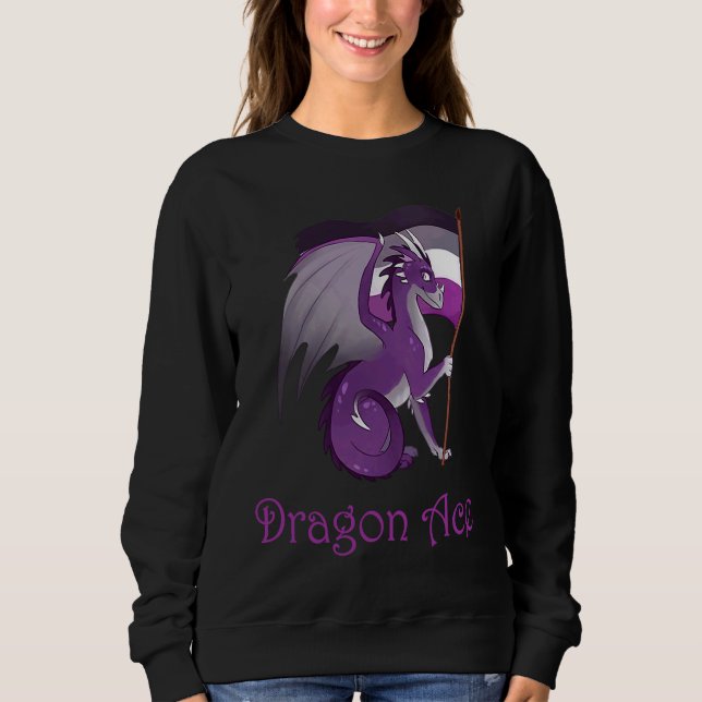 ACE Dragon  Asexual LGBT Dragon T Shirt (Framsida)