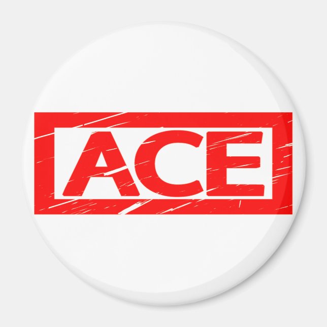 Ace Frimärke Magnet (Framsidan)