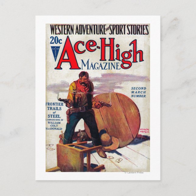 Ace High Magazine Cover 2 Vykort (Framsida)