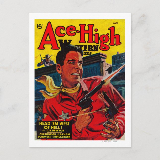 Ace High Magazine Cover 3 Vykort (Framsida)