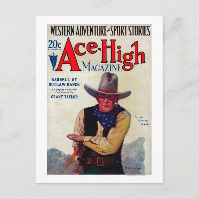 Ace High Magazine Cover Vykort (Framsida)