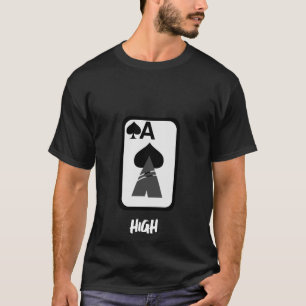 ACE HÖGGRUNDBASERAD MÖRK T SHIRT