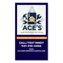 ACE Home Maintenance and Repairs Business Card Magnetiska Visitkort