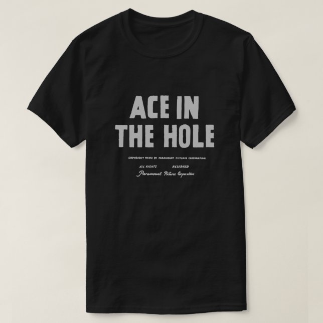 Ace i Hål T Shirt (Design framsida)