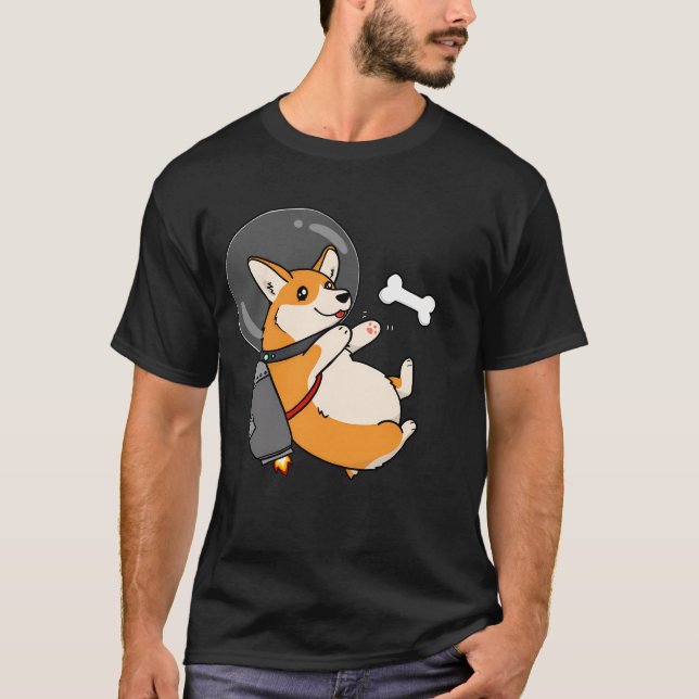 ace Jetpack Corgi T Shirt (Framsida)
