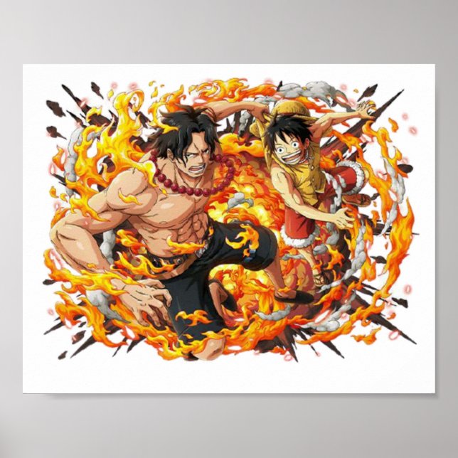 Ace och luffy en biet poster (Framsidan)