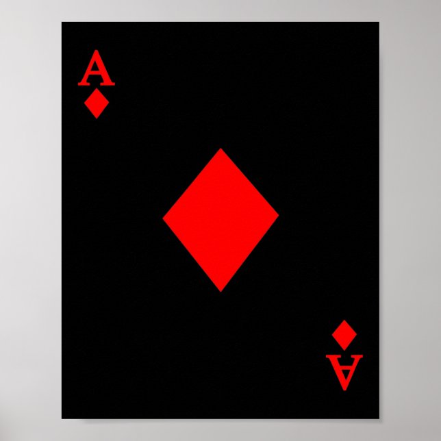 Ace of Diamond Deck of Cards Halloween Costume Poster (Framsidan)