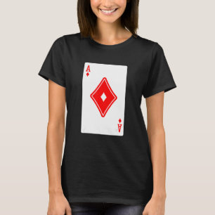 Ace of Diamonds Poker Card Games Spelkort BLA T Shirt