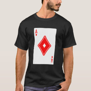 Ace of Diamonds Poker Card Games Spelkort BLA T Shirt