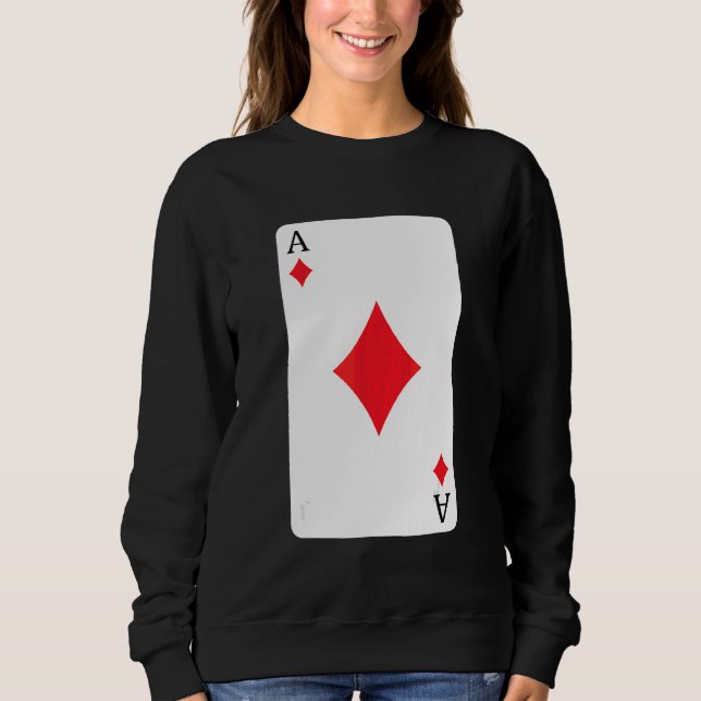 Ace of Diamonds Spelar in Card Ace Card T Shirt (Framsida)
