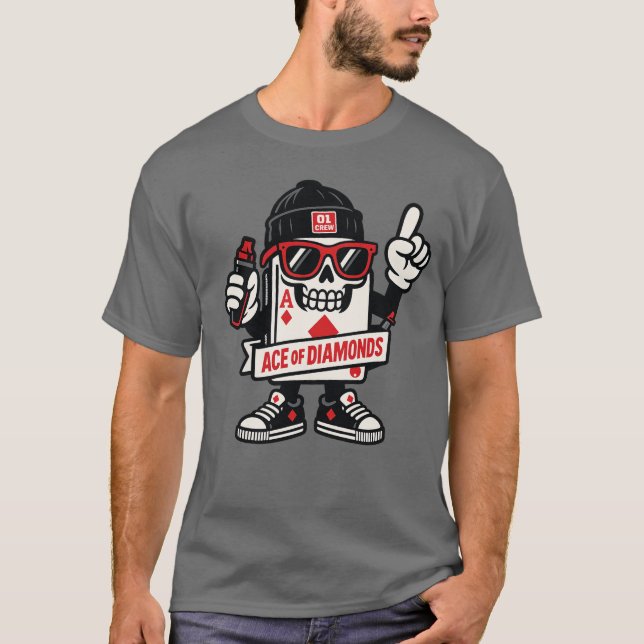 Ace of Diamonds Street Mascot - High-Roller Editio T Shirt (Framsida)