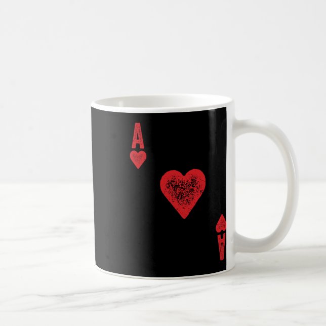 Ace of Hearts Card Costume Kaffemugg (Höger)