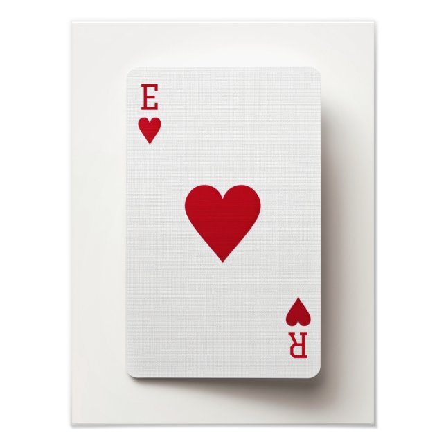 Ace of Hearts Card - Initialer Poster (Framsidan)
