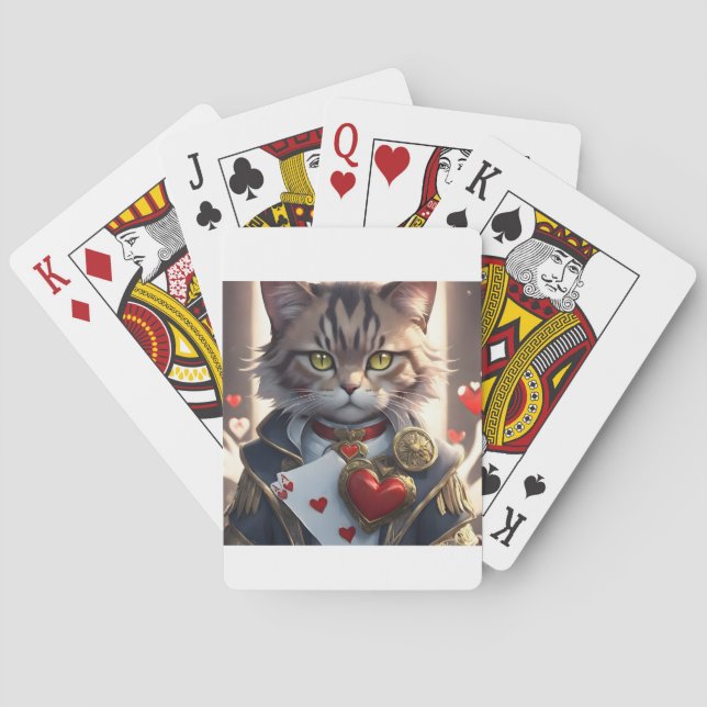 Ace of Hearts Cat Casinokort (Baksidan)