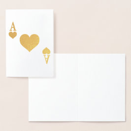 Ace of Hearts Folierat Kort