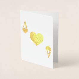 Ace of Hearts Folierat Kort