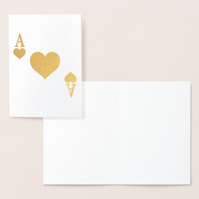 Ace of Hearts Folierat Kort (Display)