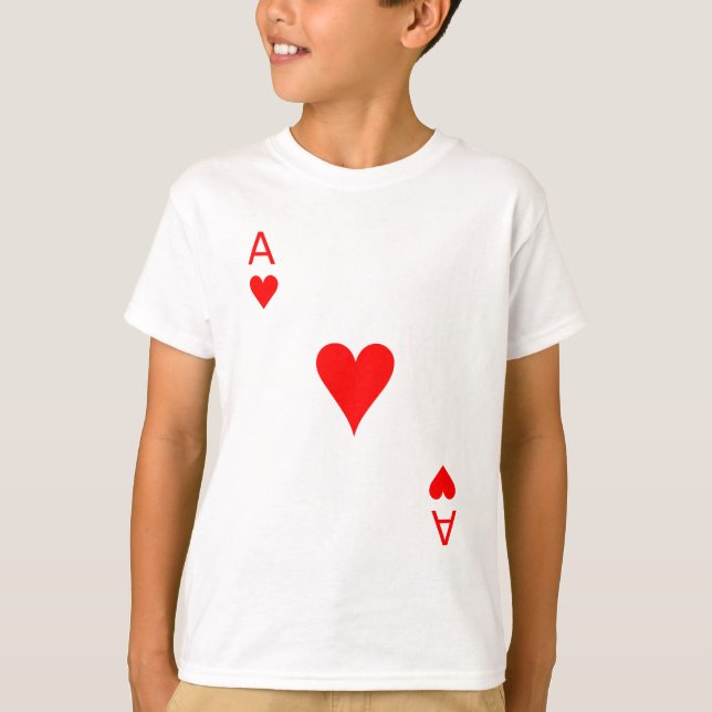 Ace of Hearts (framsida) T Shirt (Framsida)