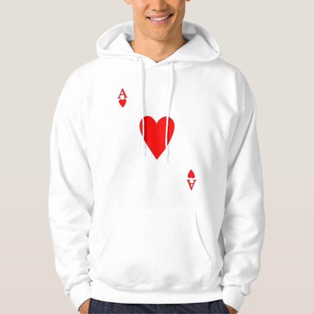 Ace of Hearts Hoodie (Framsida)