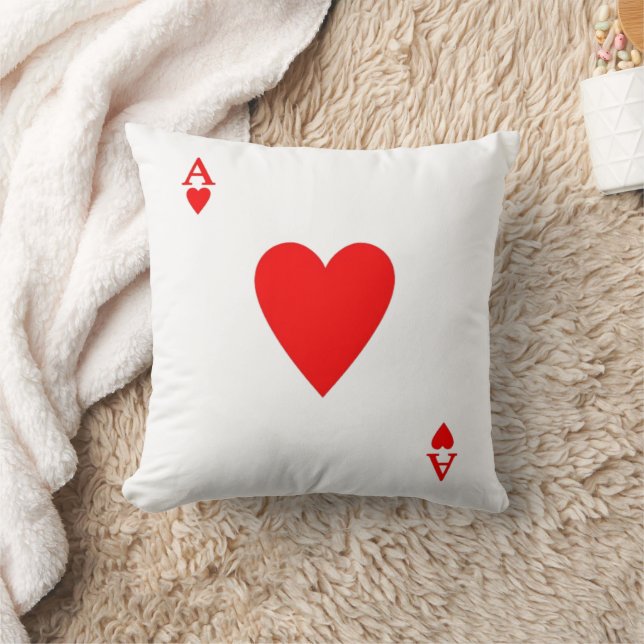 Ace of Hearts Kudde (Filt)