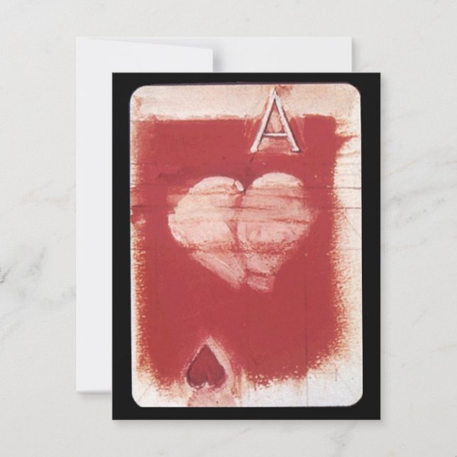 Ace of Hearts Spelar in spelkortspartiet Inbjudningar (Framsida)