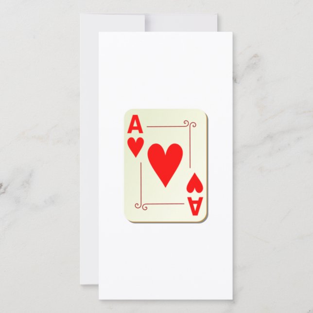 Ace of Hearts Spelkort (Framsida)