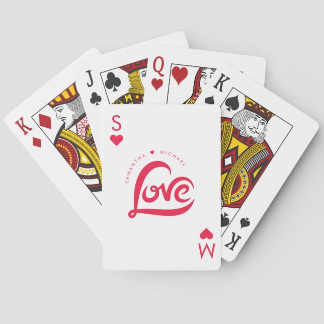 Ace of Hearts Valentines day Casinokort (Baksidan)