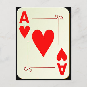 Ace of hearts vykort