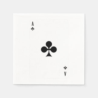 Ace of Klubb Spelar upp kort som är roligt att mat Pappersservett