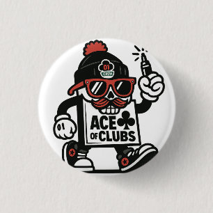 Ace of Klubbs Street Mascot - Poker Grind Crew Knapp