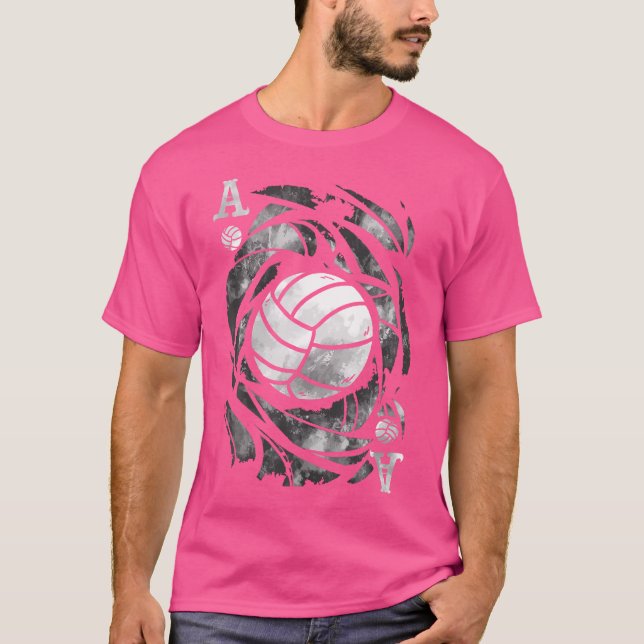 Ace of Serves Funny Volleyball T Shirt (Framsida)
