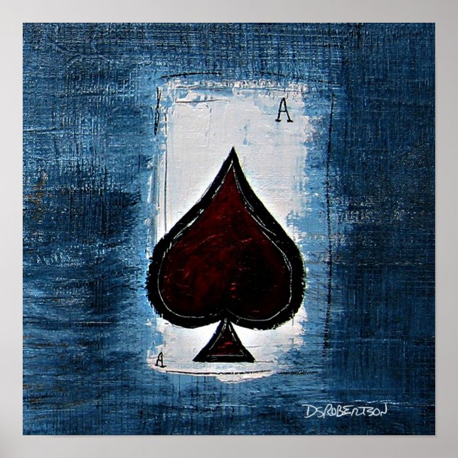 Ace of Spade Man Cave Art Poster (Framsidan)