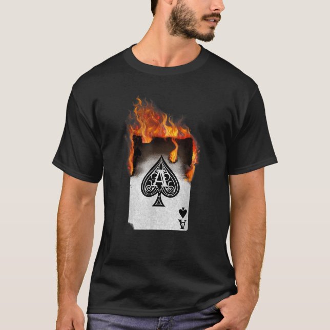 Ace of Spade Shirt Funny Poker T Shirt (Framsida)