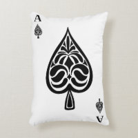 Ace of Spades Black and White-spelkort