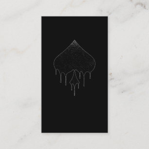 Ace of Spades Casino Poker Card-spelare Visitkort