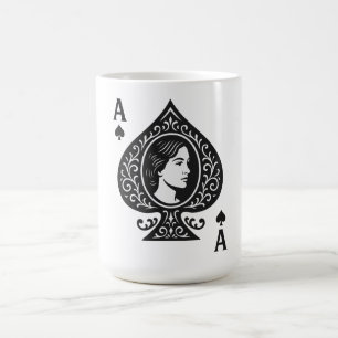 Ace of Spades - Dam Cameo Filigree Emblem Magisk Mugg