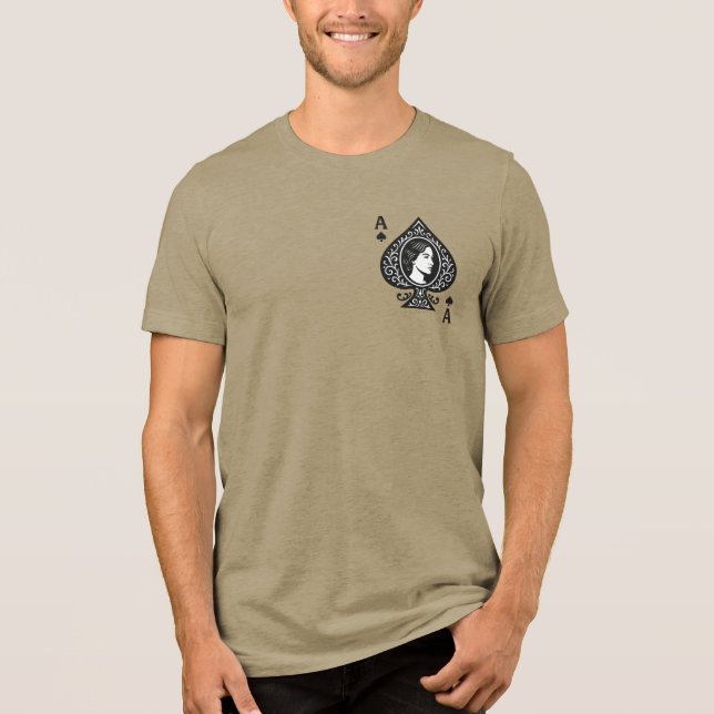 Ace of Spades - Dam Cameo Filigree Emblem T Shirt (Framsida)